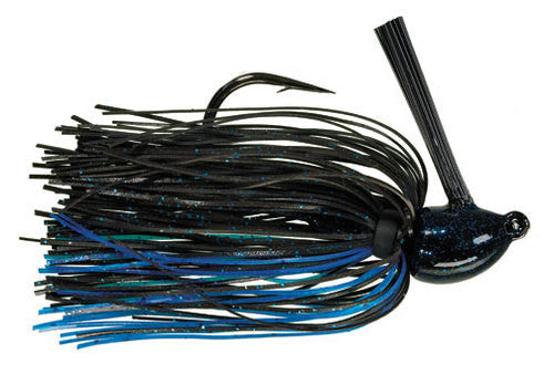 Strike King Hack Attack Fluro Jig 3/4oz Black/Blue